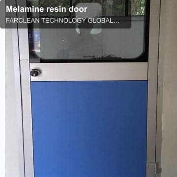 Melamine resin door
