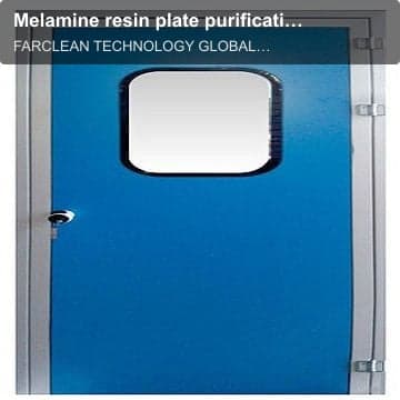 Melamine resin plate purification single door