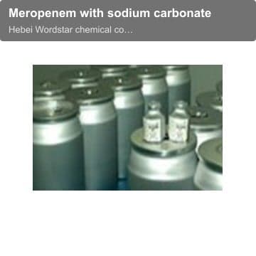 Meropenem with sodium carbonate