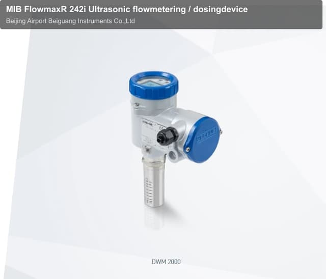 MIB FlowmaxR 242i Ultrasonic flowmetering / dosingdevice