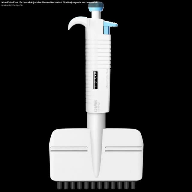 MicroPette Plus 12-channel Adjustable Volume Mechanical Pipettes(magnetic suction model)