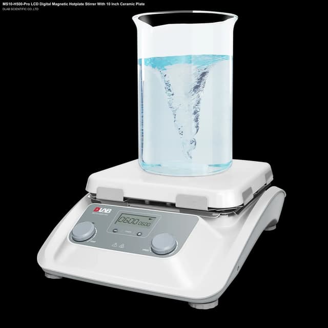 MS10-H500-Pro LCD Digital Magnetic Hotplate Stirrer With 10 Inch Ceramic Plate