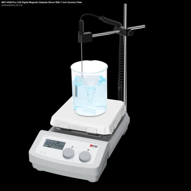 MS7-H550-Pro LCD Digital Magnetic Hotplate Stirrer With 7 Inch Ceramic Plate