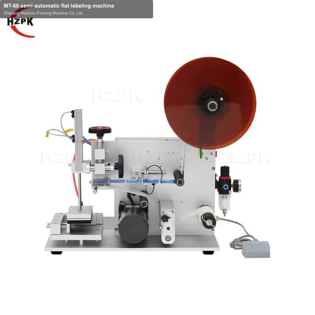 MT-60 semi-automatic flat labeling machine