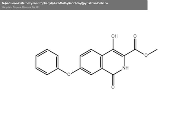 N-(4-fluoro-2-Methoxy-5-nitrophenyl)-4-(1-Methylindol-3-yl)pyriMidin-2-aMine