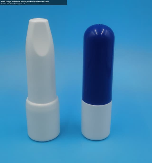 Nasal Sprayer bottles with Sanitary Dust Cover and Plastic bottle