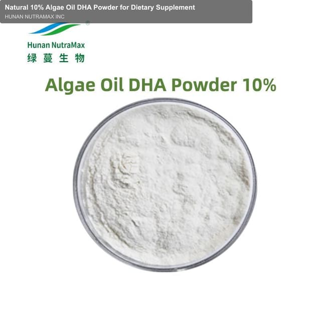 Natural 10% Algae Oil DHA Powder for Dietary Supplement