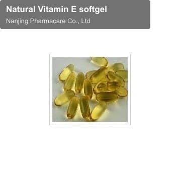 Natural Vitamin E softgel