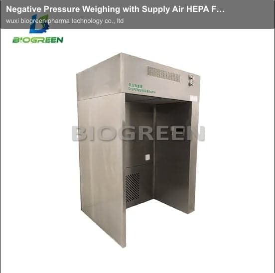 Negative Pressure Weighing with Supply Air HEPA Filter