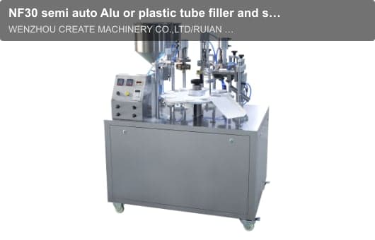 NF30 semi auto Alu or plastic tube filler and sealer