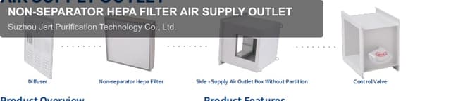 NON-SEPARATOR HEPA FILTER AIR SUPPLY OUTLET