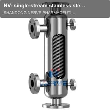 NV- single-stream stainless steel winding heat exchanger