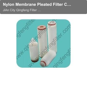 Nylon Membrane Pleated Filter Cartridge for Water treatment