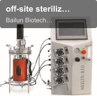 off-site sterilization glass fermenter (all glass body)