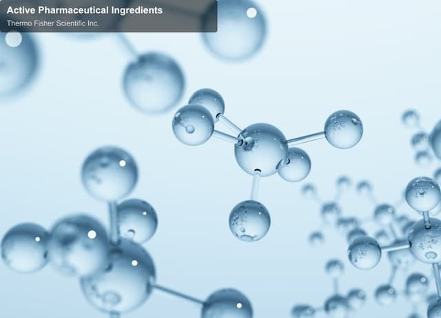 Thermo Fisher Scientific Inc. offer service "Active Pharmaceutical Ingredients"
