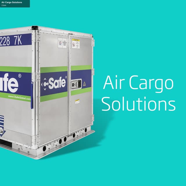 CSafe offer service "Air Cargo Solutions"