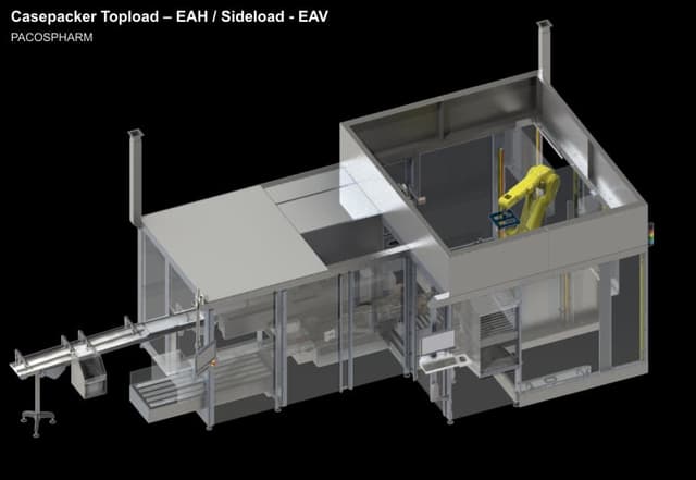 PACOSPHARM offer service "Casepacker Topload – EAH / Sideload - EAV"