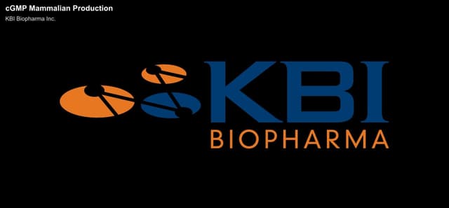 KBI Biopharma Inc. offer service "cGMP Mammalian Production"