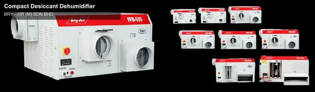 BRY - AIR (M) SDN BHD offer service "Compact Desiccant Dehumidifier"