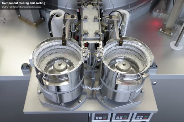DESOTEC GmbH Sondermaschinenbau offer service "Component feeding and sorting"