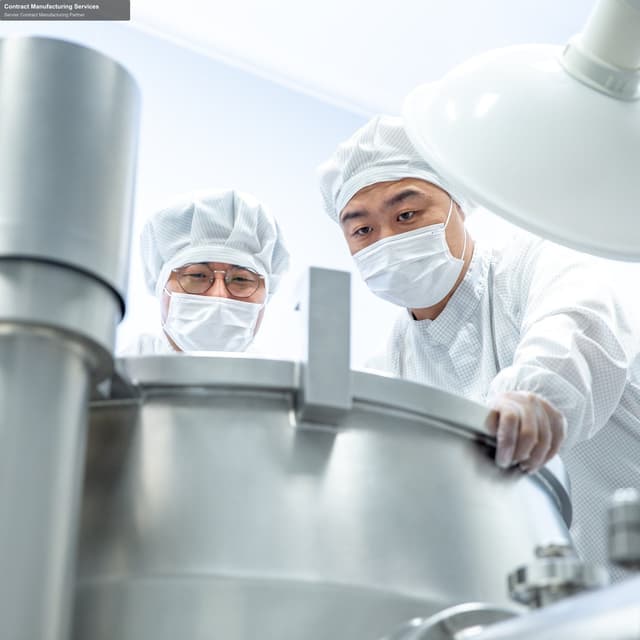 Servier Contract Manufacturing Partner offer service "Contract Manufacturing Services"