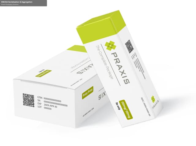 Praxis Packaging Solutions offer service "DSCSA Serialization & Aggregation"