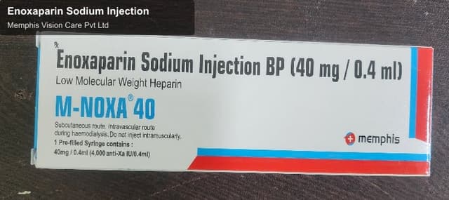 Memphis Vision Care Pvt Ltd offer service "Enoxaparin Sodium Injection"