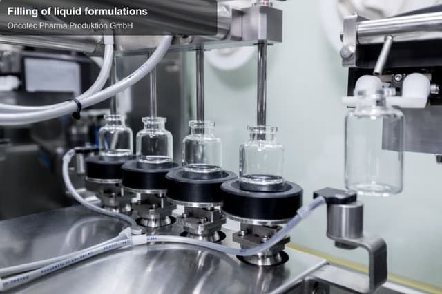 Oncotec Pharma Produktion GmbH offer service "Filling of liquid formulations"