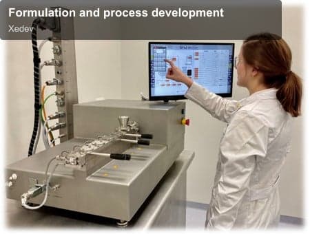 Xedev offer service "Formulation and process development"