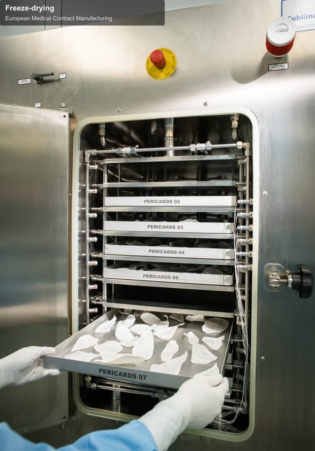 European Medical Contract Manufacturing offer service "Freeze-drying"