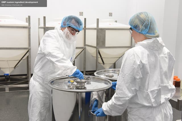 A&C American Chemicals Ltd. offer service "GMP custom ingredient development"