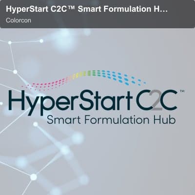 Colorcon offer service "HyperStart C2C™ Smart Formulation Hub"