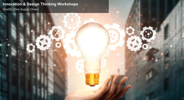 OneSC (One Supply Chain) offer service "Innovation & Design Thinking Workshops"