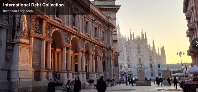Invenium Legaltech offer service "International Debt Collection"