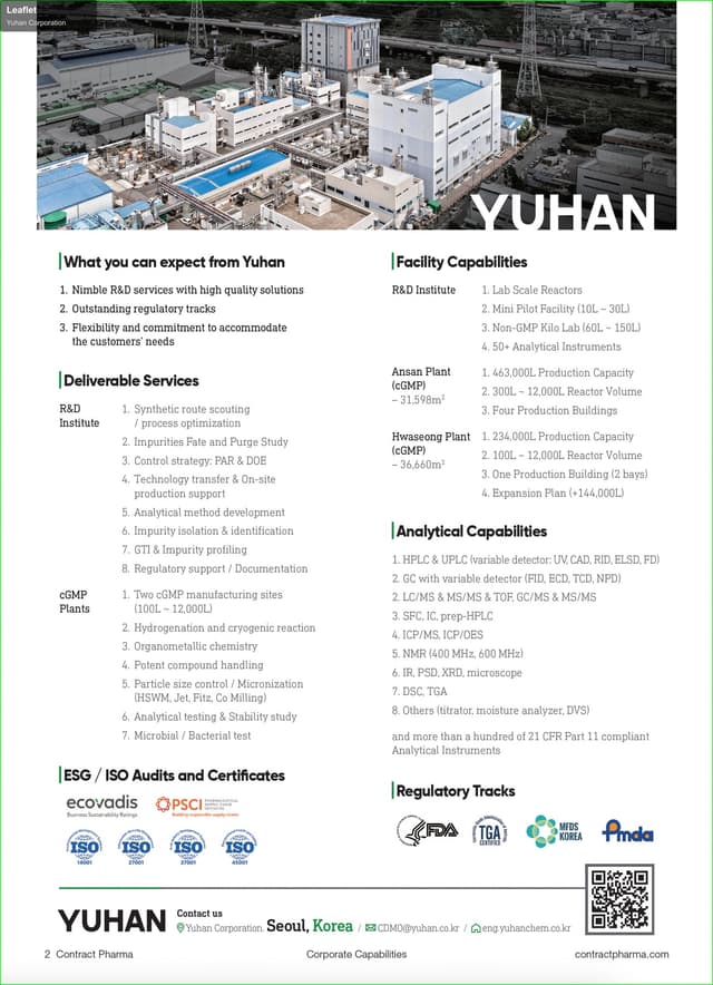 Yuhan Corporation offer service "Leaflet"