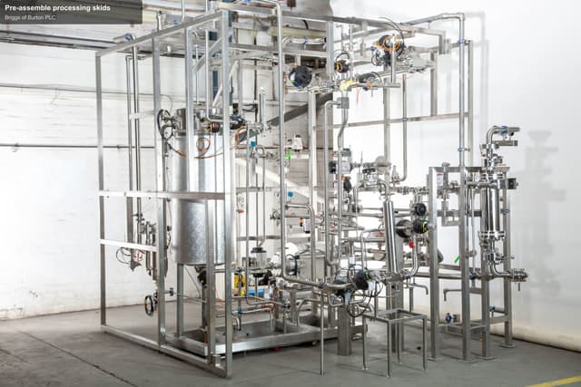 Briggs of Burton PLC offer service "Pre-assemble processing skids"