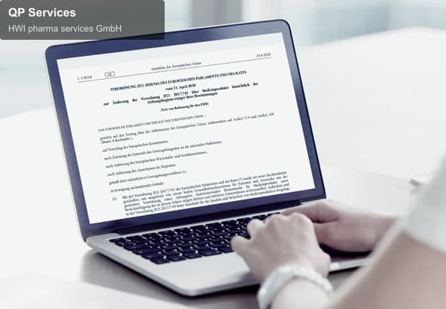 HWI pharma services GmbH offer service "QP Services"