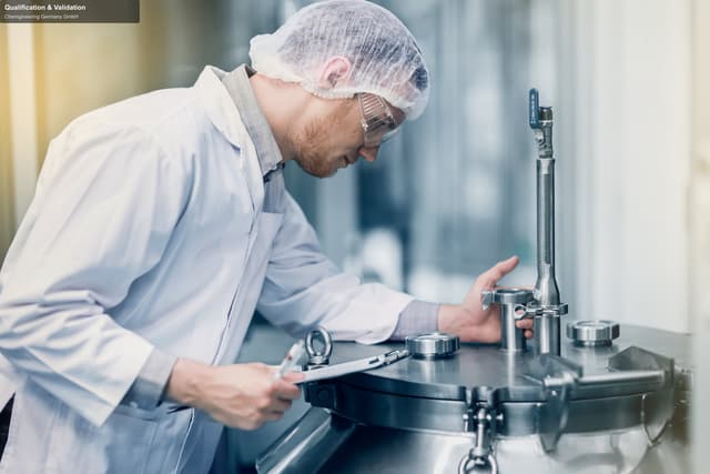Chemgineering Germany GmbH offer service "Qualification & Validation"