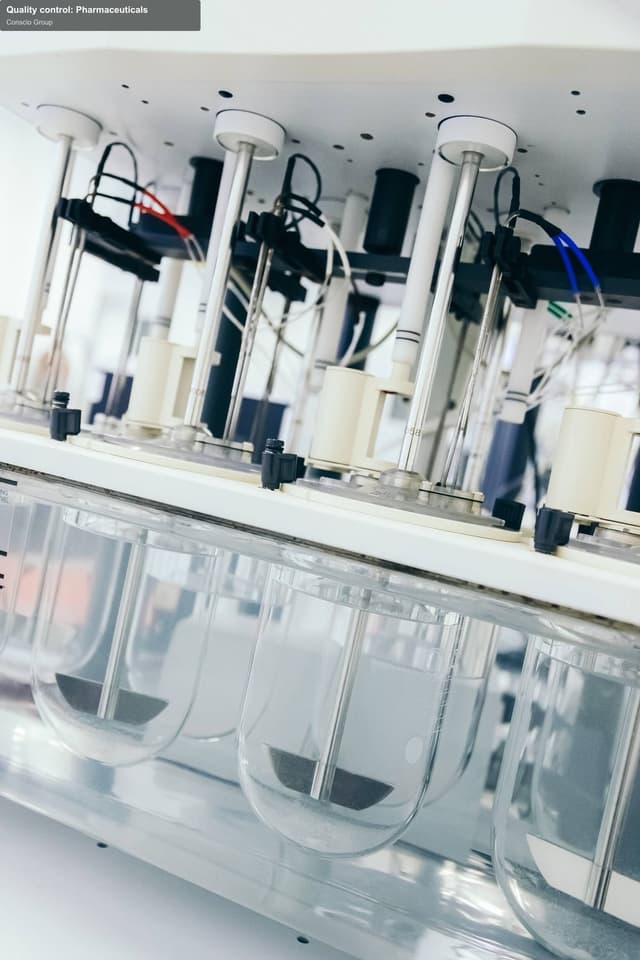 Conscio Group offer service "Quality control: Pharmaceuticals"