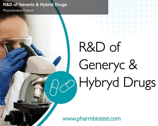 Pharmbiotest Poland offer service "R&D of Generic & Hybrid Drugs"