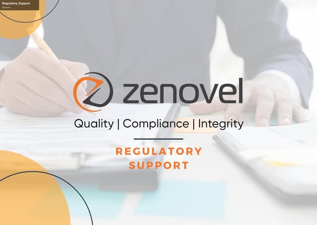 Zenovel offer service "Regulatory Support"