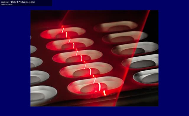 DARRON Pharma offer service "scanware / Blister & Product Inspection"
