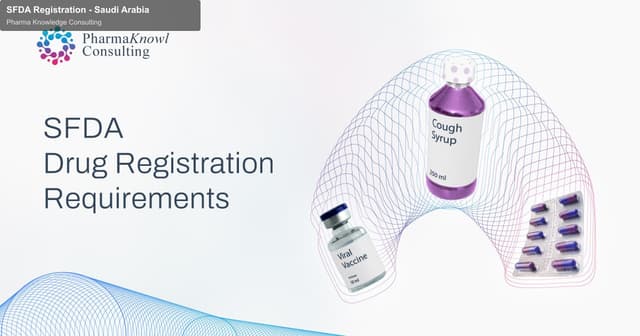 Pharma Knowledge Consulting offer service "SFDA Registration - Saudi Arabia"