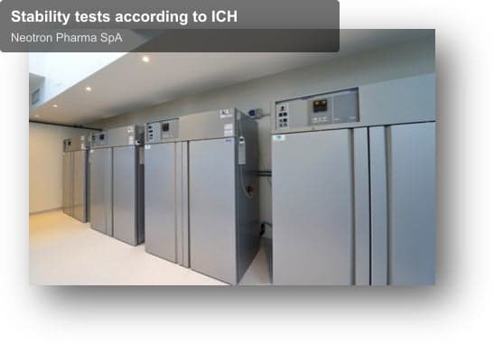 Neotron Pharma SpA offer service "Stability tests according to ICH"