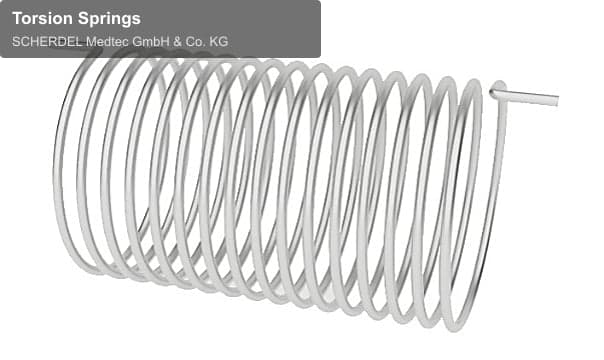 SCHERDEL Medtec GmbH & Co. KG offer service "Torsion Springs"