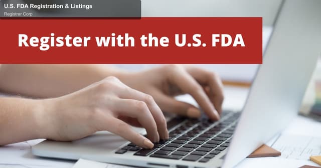 Registrar Corp offer service "U.S. FDA Registration & Listings"