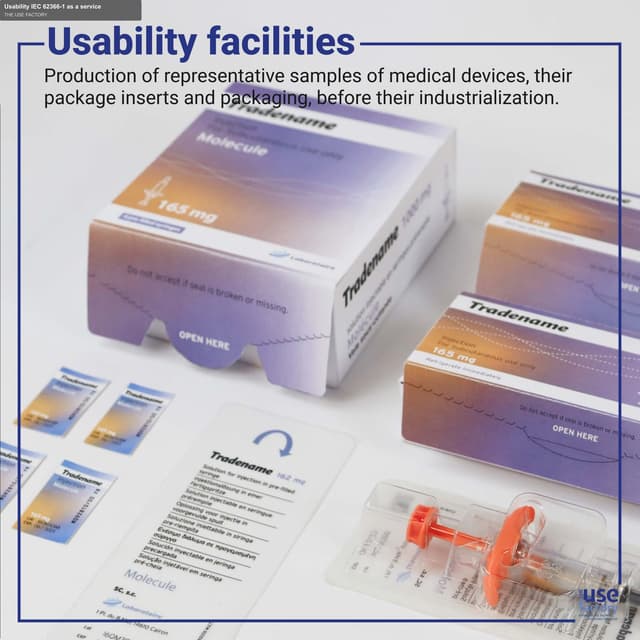 THE USE FACTORY offer service "Usability IEC 62366-1 as a service"