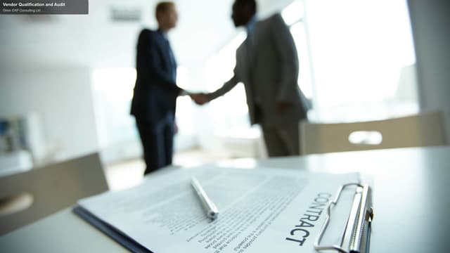 Orion GXP Consulting Ltd offer service "Vendor Qualification and Audit"