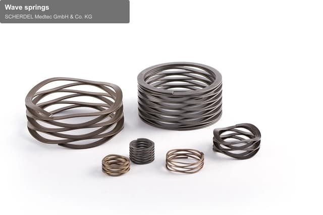 SCHERDEL Medtec GmbH & Co. KG offer service "Wave springs"