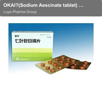 OKAI?(Sodium Aescinate tablet) other excipients and drug formulation